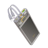 Polham Şeffaf Göstergeli 22.5W 10000mAh Kablolu Powerbank, Dahili İphone lightning ve Type C Kablolu - 4