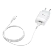 Polham 20W 1 Metre Type C Kablolu 2 USB Girişli Şarj Başlıklı Type C Şarj Aleti, Akım Korumalı Şarj - 3