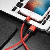 Polham 2.0A 1 MT Apple İphone Lightning Ultra Hızlı Şarj ve Data Kablosu, Akım Korumalı Halat Kablo - 2