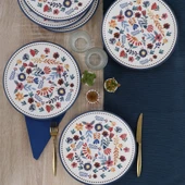 Keramika Keraart Springtime Servis Tabağı 26 Cm 6 Adet - 19558 - 4