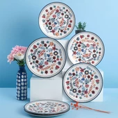 Keramika Keraart Springtime Servis Tabağı 26 Cm 6 Adet - 19558 - 2