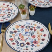 Keramika Keraart Springtime Servis Tabağı 26 Cm 6 Adet - 19558 - 6
