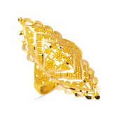 Sarı Altın Hint İşi 14 Ayar Yüzük thumbnail 1