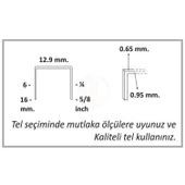Gison GP8016 Havalı Çivi Tabancası Tetik Emniyetli Çivi Çakma Döşeme Tabancası - 2