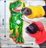 Yeşil Dinozor XL Dev Yer Puzzle/Yapboz (52 Parça) - 2
