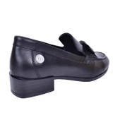 MAMMAMİA D23YA-3700 TOPUKLU DERİ LOAFER KADIN AYAKKABI - 6