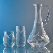 Decocia Kazaan 25 Parça  12 Kişilik Bardak Seti Dik Karaflı Vega Desenli thumbnail 3