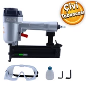 Gison GPF1650 Çivi Tabancası Havalı Tekli Emniyet Mandalı Çivi Çakma Döşeme Tabancası - 1