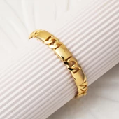 Gurmet Model Kelepçe Altın Bilezik thumbnail 5