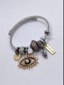 Gümüş Renk Göz Detaylı Pandora Charm Bileklik - 2