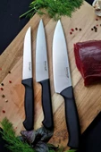 Stevig Cut 4 Chef's Kitchen Şef ve Sebze Bıçak Seti 17,5 Cm 15 Cm ve 12,5 Cm ST-400.001 - ST-400.002 - ST-400.003 - 3