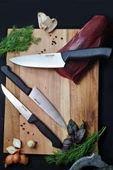 Stevig Cut 4 Chef's Kitchen Şef ve Sebze Bıçak Seti 17,5 Cm 15 Cm ve 12,5 Cm ST-400.001 - ST-400.002 - ST-400.003 - 5