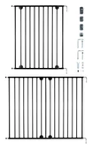 Wellgro 62-102 Cm Metal Uzayan Güvenlik Kapısı Siyah - 1
