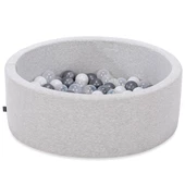 Wellgro Bubble Pops Açık Gri Sünger Top Havuzu / Gri, Şeffaf, Beyaz Toplu - 2