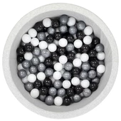 Wellgro Bubble Pops Açık Gri Sünger Top Havuzu / Gri, Siyah, Beyaz Toplu - 1