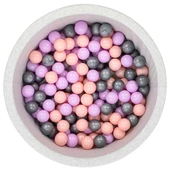 Wellgro Bubble Pops Açık Gri Sünger Top Havuzu / Pembe, Lila, Gri Toplu thumbnail 1