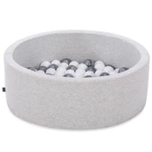 Wellgro Bubble Pops Açık Gri Sünger Top Havuzu / Beyaz, Beyaz, Gri Toplu - 2