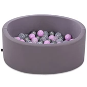 Wellgro Bubble Pops Gri Top Havuzu-Gri/Şeffaf/Lila thumbnail 2