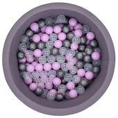 Wellgro Bubble Pops Gri Top Havuzu-Gri/Şeffaf/Lila thumbnail 1