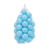 Wellgro Bubble Pops Açık Gri Sünger Top Havuzu / Beyaz, Beyaz, Mavi Toplu thumbnail 3