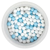 Wellgro Bubble Pops Açık Gri Sünger Top Havuzu / Beyaz, Beyaz, Mavi Toplu thumbnail 1