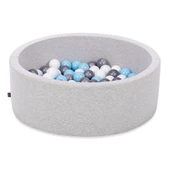 Wellgro Bubble Pops Açık Gri Sünger Top Havuzu / Mavi, Beyaz, Gri Toplu thumbnail 2