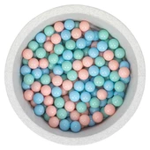 Wellgro Bubble Pops Açık Gri Sünger Top Havuzu / Mavi, Pembe, Mint Toplu thumbnail 1