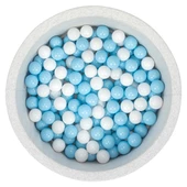 Wellgro Bubble Pops Açık Gri Sünger Top Havuzu / Mavi, Mavi, Beyaz Toplu thumbnail 1