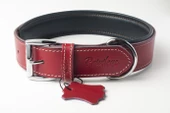 Privilege Hakiki Deri Köpek Boyun Tasması XS Kırmızı 2x29-37 cm - 1