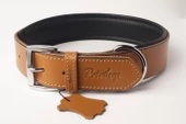 Privilege Hakiki Deri Köpek Boyun Tasması S Camel 2,5x32-41 cm - 1