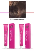 2 li Set Premium 7.77 Badem Kahvesi - Kalıcı Krem Saç Boyası 2 X 50 g Tüp - 1