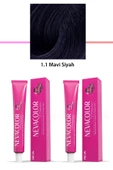 2 li Set Premium 1.1 Mavi Siyah - Kalıcı Krem Saç Boyası 2 X 50 g Tüp - 1