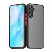 Galaxy A54 Kılıf Zore Hux Düğme ve Kapak Zıt Renk Kılıf thumbnail 6