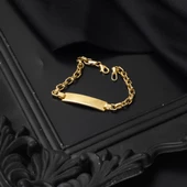 Trend 14 Ayar Altın Çocuk Künyesi thumbnail 4