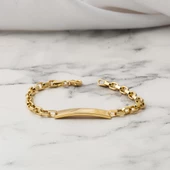 Trend 14 Ayar Altın Çocuk Künyesi thumbnail 3