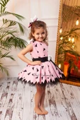 Çakmaktaş Çakıl Pembe Elbise - 2