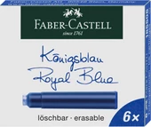 Faber-Castell DK Kartuş, Royal mavi 6lı - 1