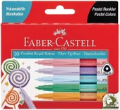 Faber-Castell Faber Castell Comfort Keçeli Kalem Pastel Renkler 10 Lu thumbnail 1