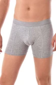 3 adet Tutku Likralı Erkek Gri Boxer 0114 - 2