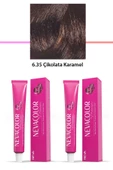 2 li Set Premium 6.35 Çikolata Karamel - Kalıcı Krem Saç Boyası 2 X 50 g Tüp - 1