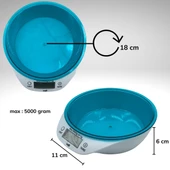 Buffer TF 1003 Hazneli Lcd Ekran Hassas Ölçüm Sensörlü 5 Kg Kapasite Dijital Mutfak Terazisi Tartısı - 4