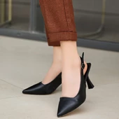 Nara Siyah Kadın Topuklu Ayakkabı - 5