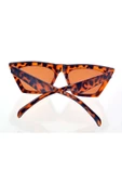 Leopar Çerçeve Cat Eye Kadın Güneş Gözlüğü - 3