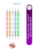 Nail Art Tırnak Süsleme Desen Dot Kalem Seti - 1