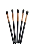 Profesyonel 5'li Makyaj Fırça Seti Siyah - 1
