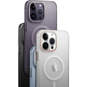 iPhone 14 Plus Magsafe Şarj Özellikli Buzlu Sert Kılıf thumbnail 6