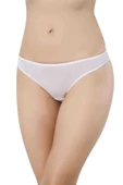 4 adet Eko Set Likralı Kadın Slip Külot Pudra Beyaz - 2
