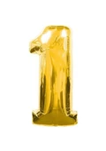 1 Rakamı Folyo Balon Gold Renk 40 CM - 1