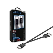 Syrox SC30B Araç Çakmaklık Şarj Aleti PD30W, 3.1Amper LCD Ekran + Auris CB46 Type-C To Type-C USB Kablo 25W 200Cm - 4