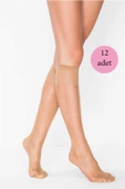 12 Adet Süper Ince 15 den Mat Pantolon Çorabı Bronz - 1